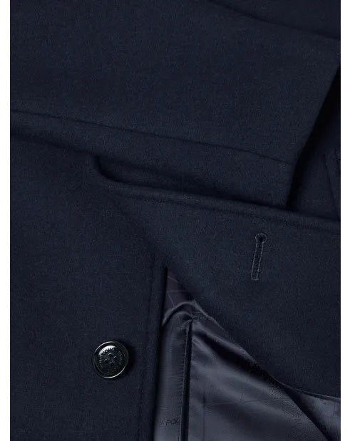 Remus Uomo Jonah Overcoat – Navy