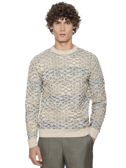 Multicolored Geometric Patterned Sweater