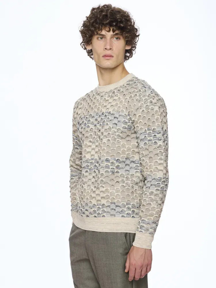 Multicolored Geometric Patterned Sweater