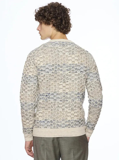 Multicolored Geometric Patterned Sweater