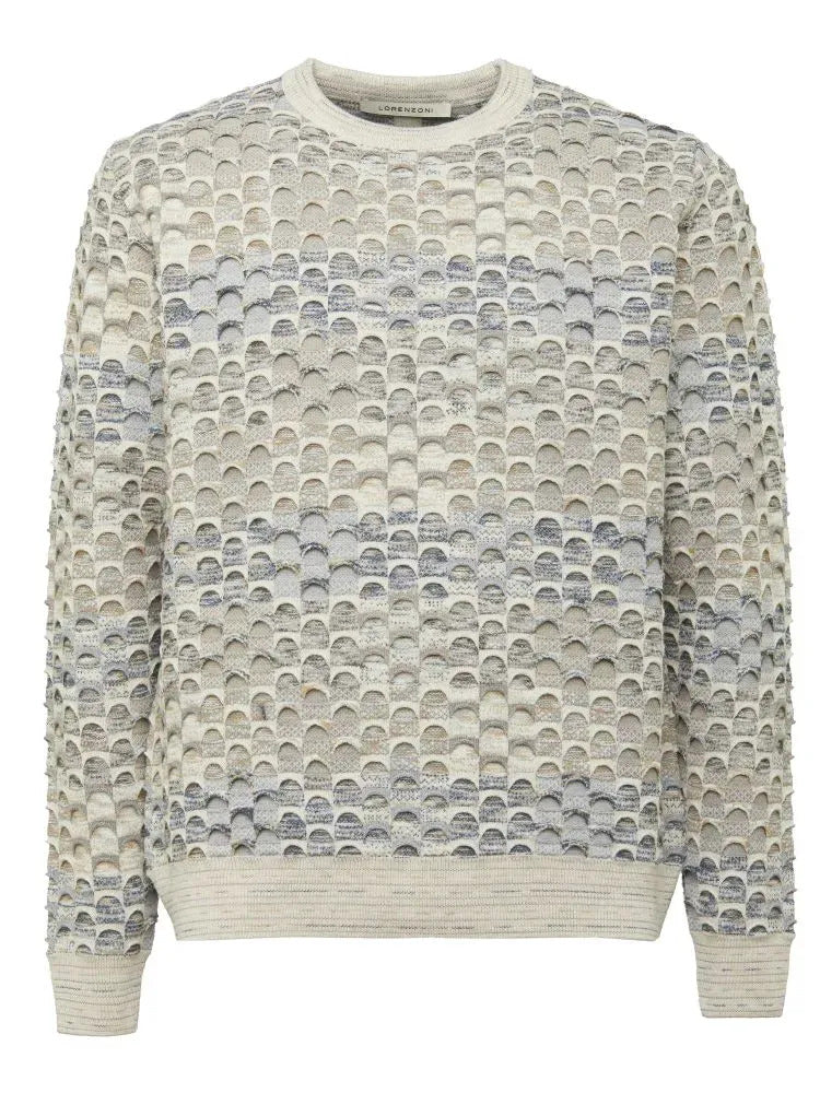 Multicolored Geometric Patterned Sweater