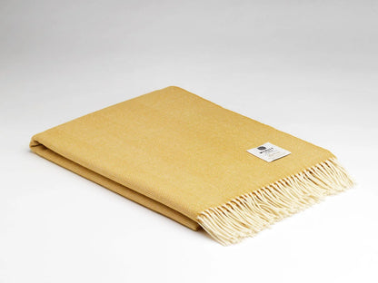 Lemon Herringbone Throw