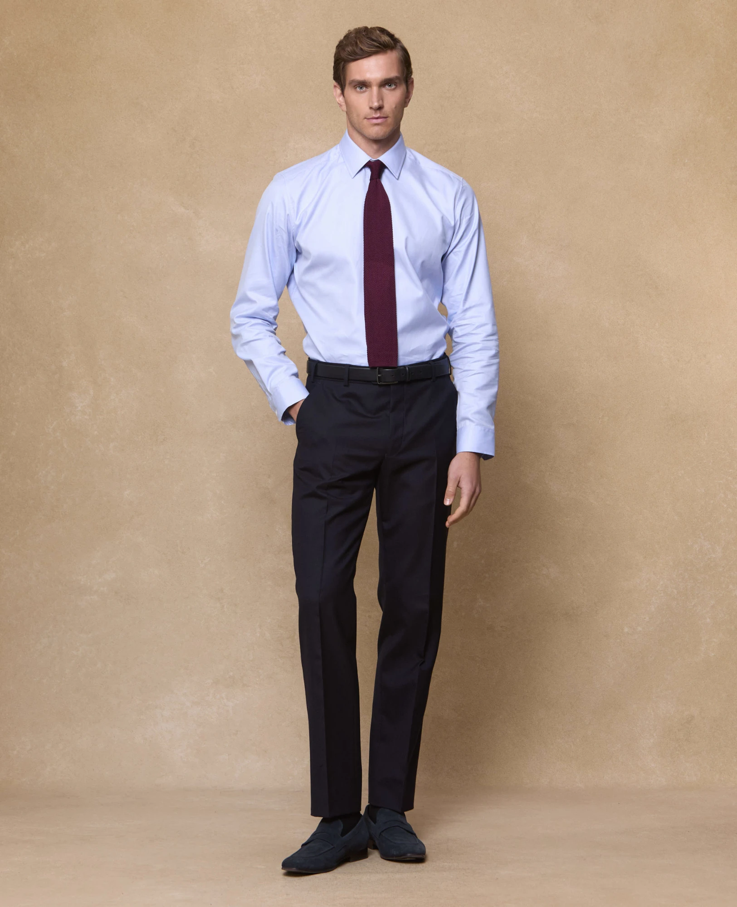 Magee Liffey Navy Wool Mix & Match Trouser