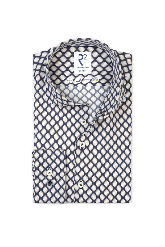 R2 Amsterdam Printed lyocell shirt