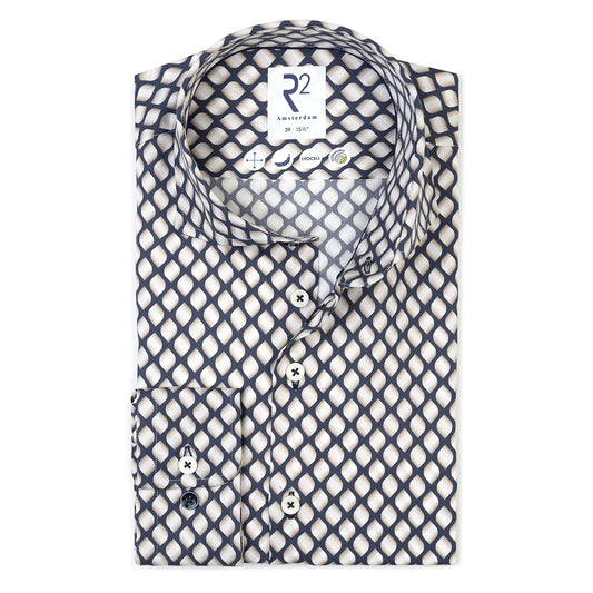 R2 Amsterdam Printed lyocell shirt