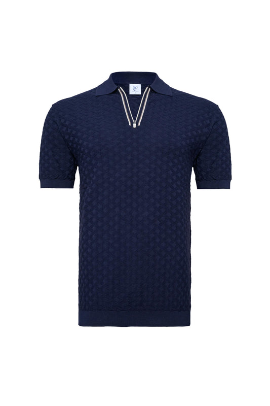 R2 Amsterdam Modal blend zipper closure polo