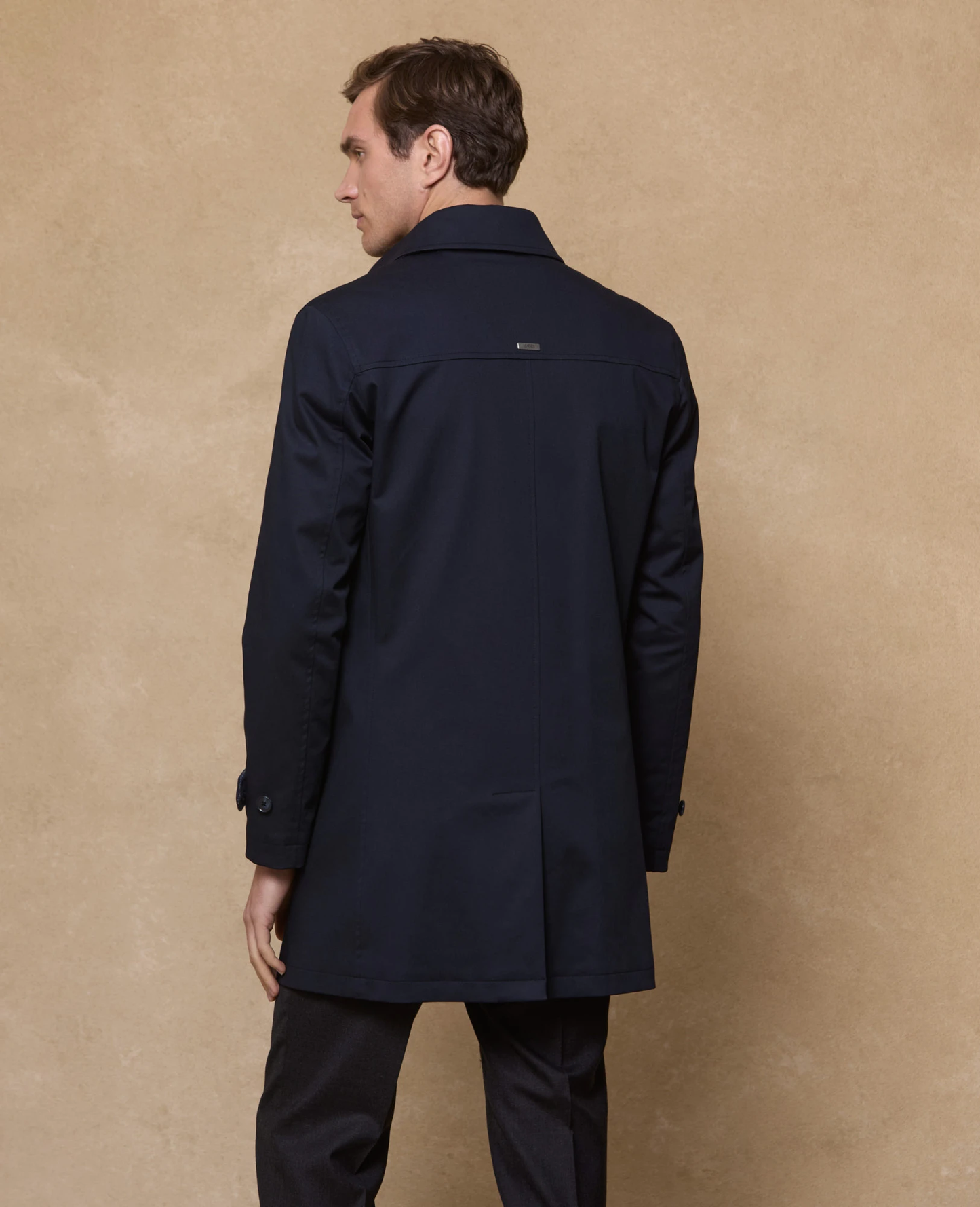 Magee Muckross Raincoat with Donegal Tweed Trim