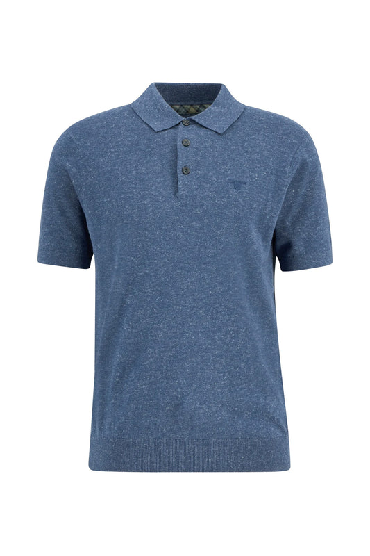 Barbour Muston Linen-Blend Knitted Polo Shirt
