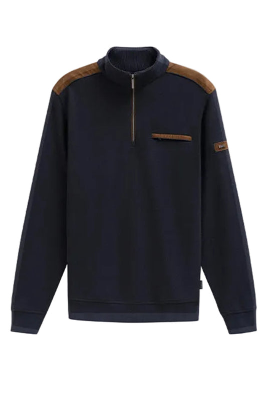 Bugatti Zip Neck Sweatshirt