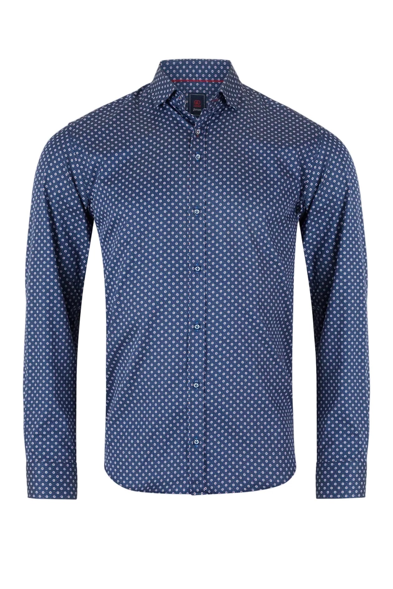 Andre Nevada Long Sleeve Shirt - BURGUNDY