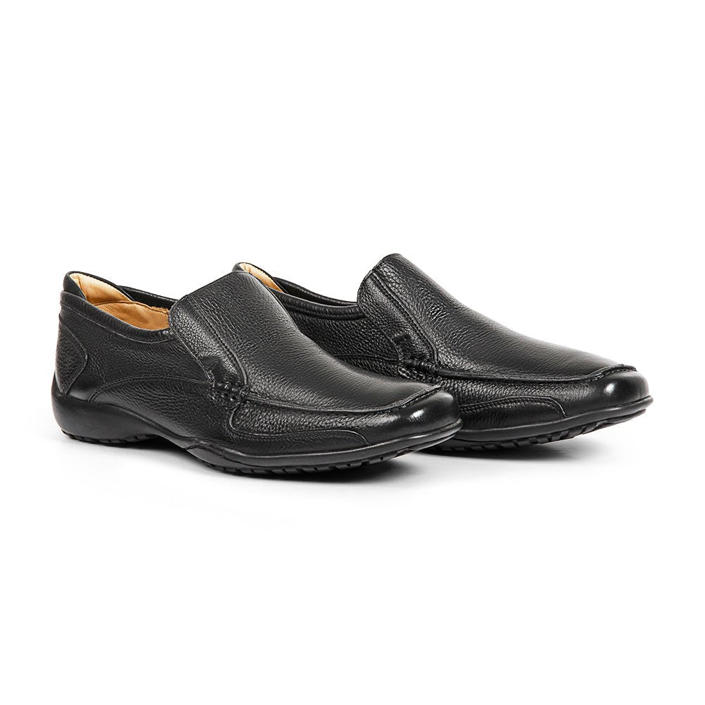 Anatomic Parati Leather Slip-On Shoe - Black
