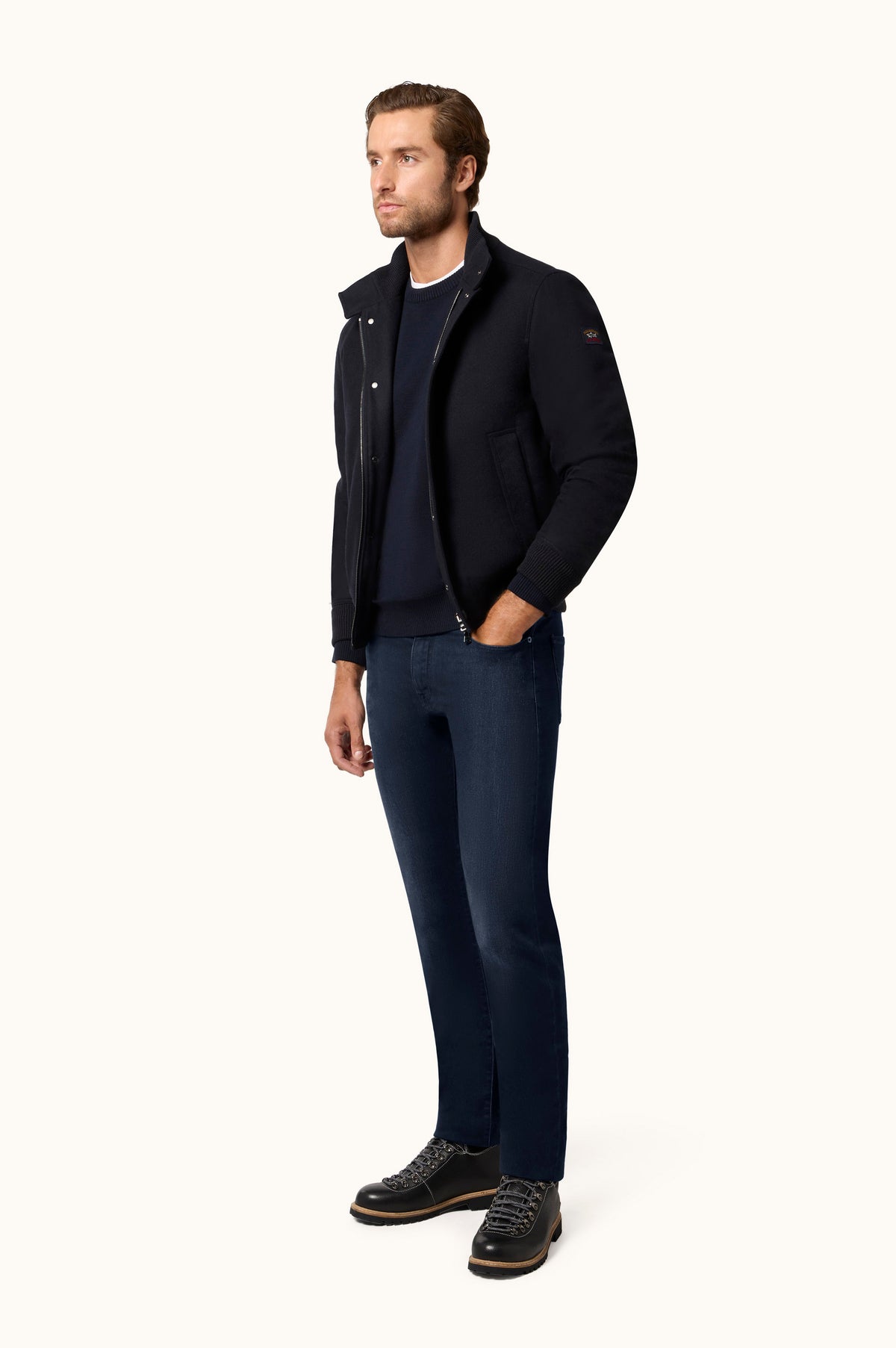 Paul & Shark Winter Giza Cotton Jeans - Dark Wash