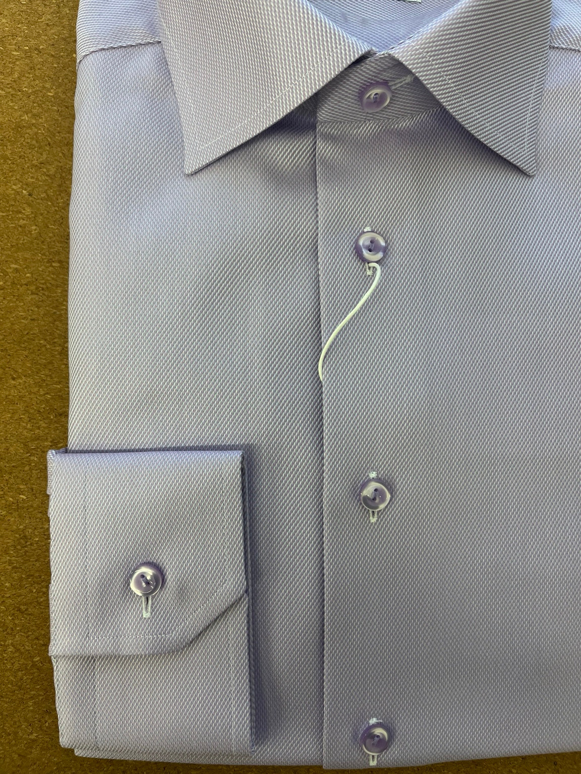 Eton Semi Solid Twill SHirt – Light Purple