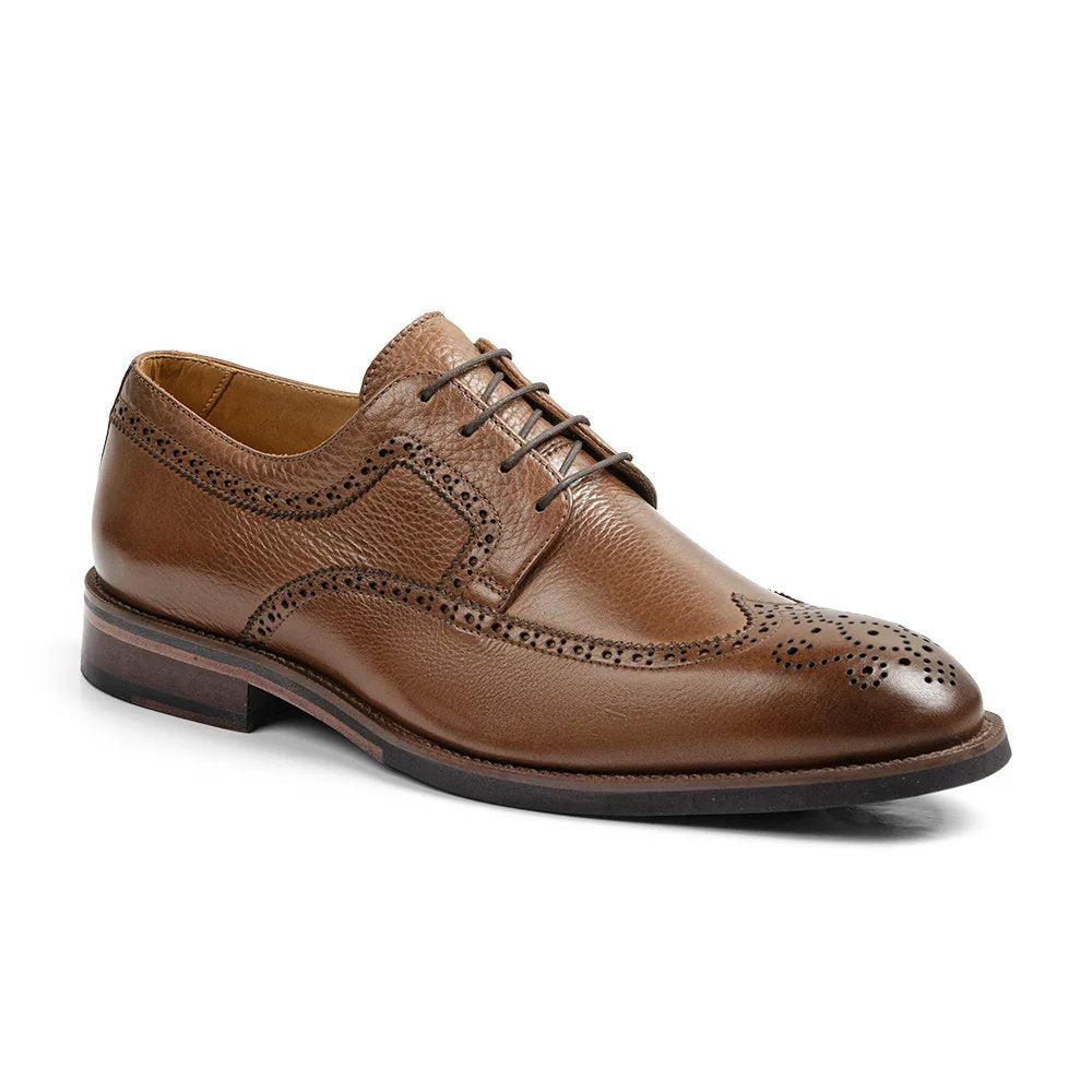 Anatomic Sandro Leather Brogue Shoe - Cervo Whisky