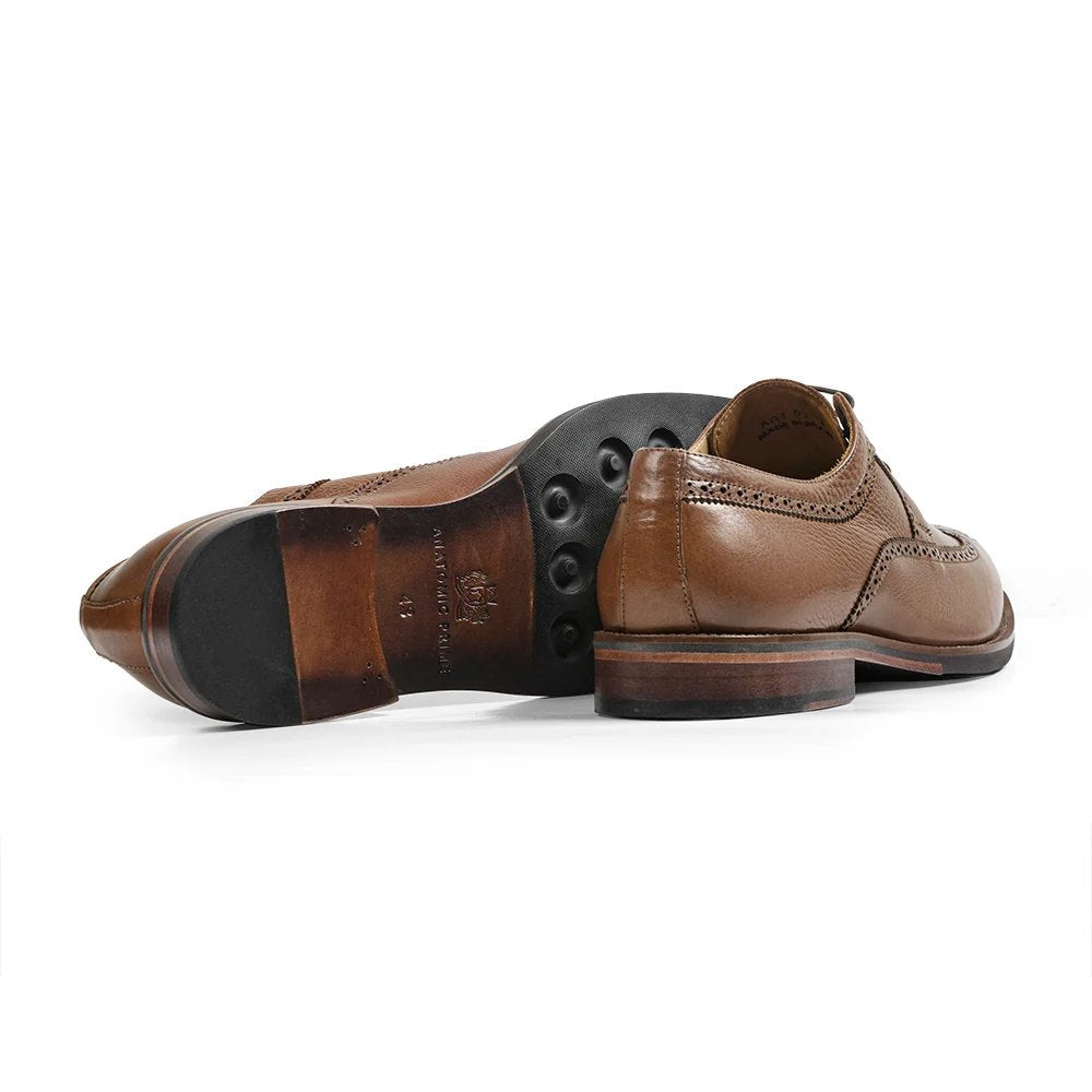 Anatomic Sandro Leather Brogue Shoe - Cervo Whisky