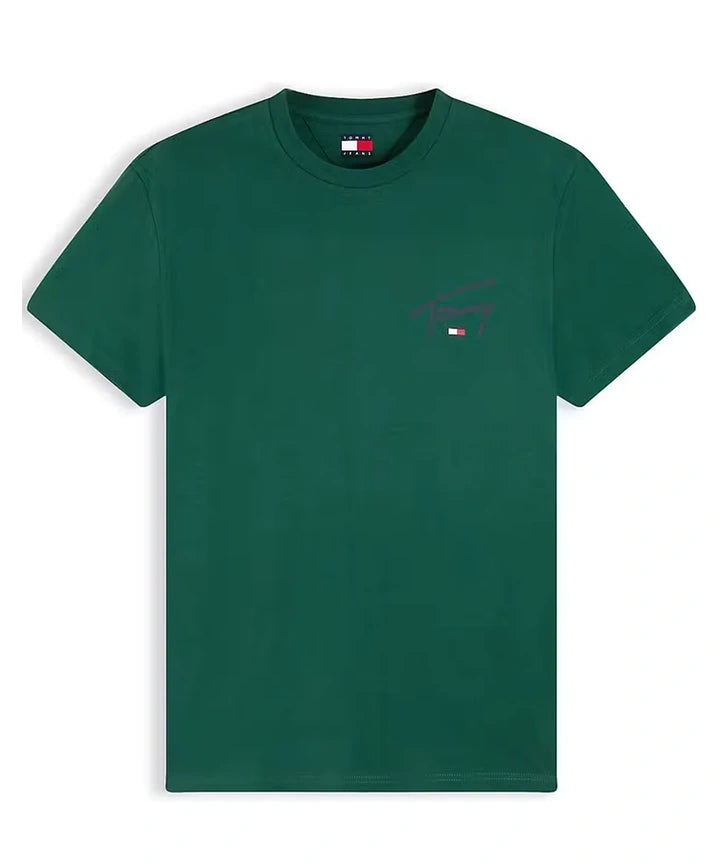 Tommy Jeans Signature Chest T-Shirt – Velvet Green