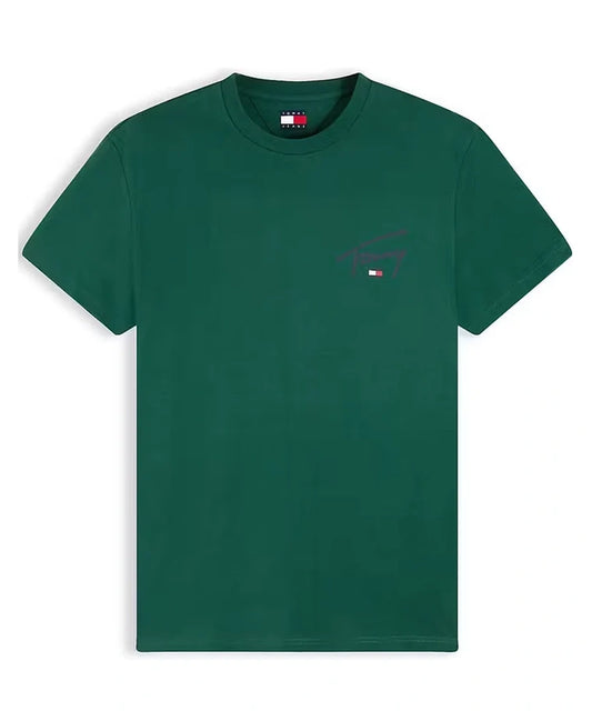 Tommy Jeans Signature Chest T-Shirt – Velvet Green