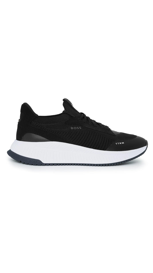 Boss Sock Trainers with Knitted Upper and Fishbone Sole