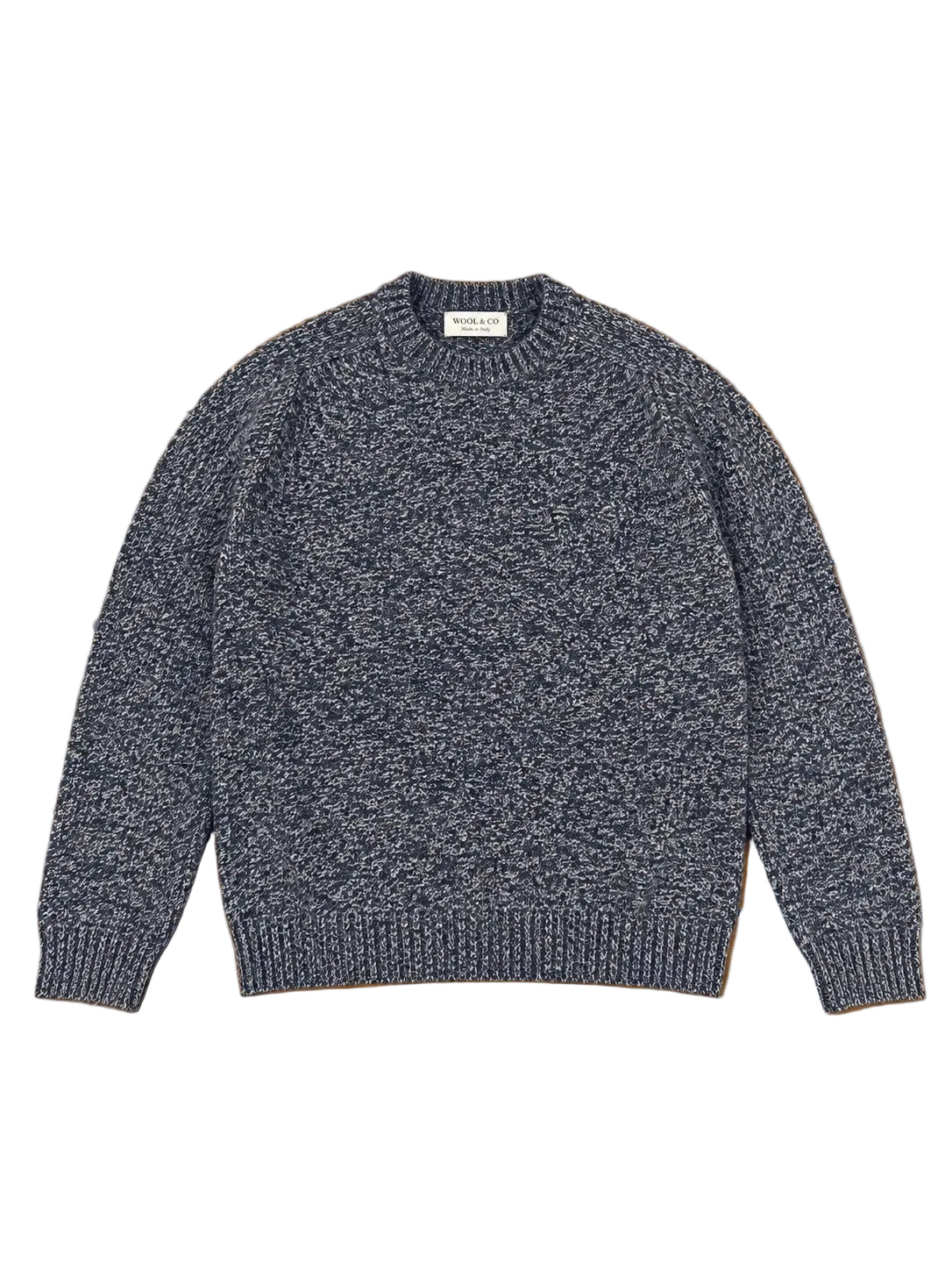 Wool & Co Soft Wool Crew-Neck Sweater – Navy