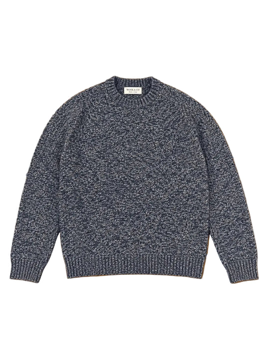 Wool & Co Soft Wool Crew-Neck Sweater – Navy