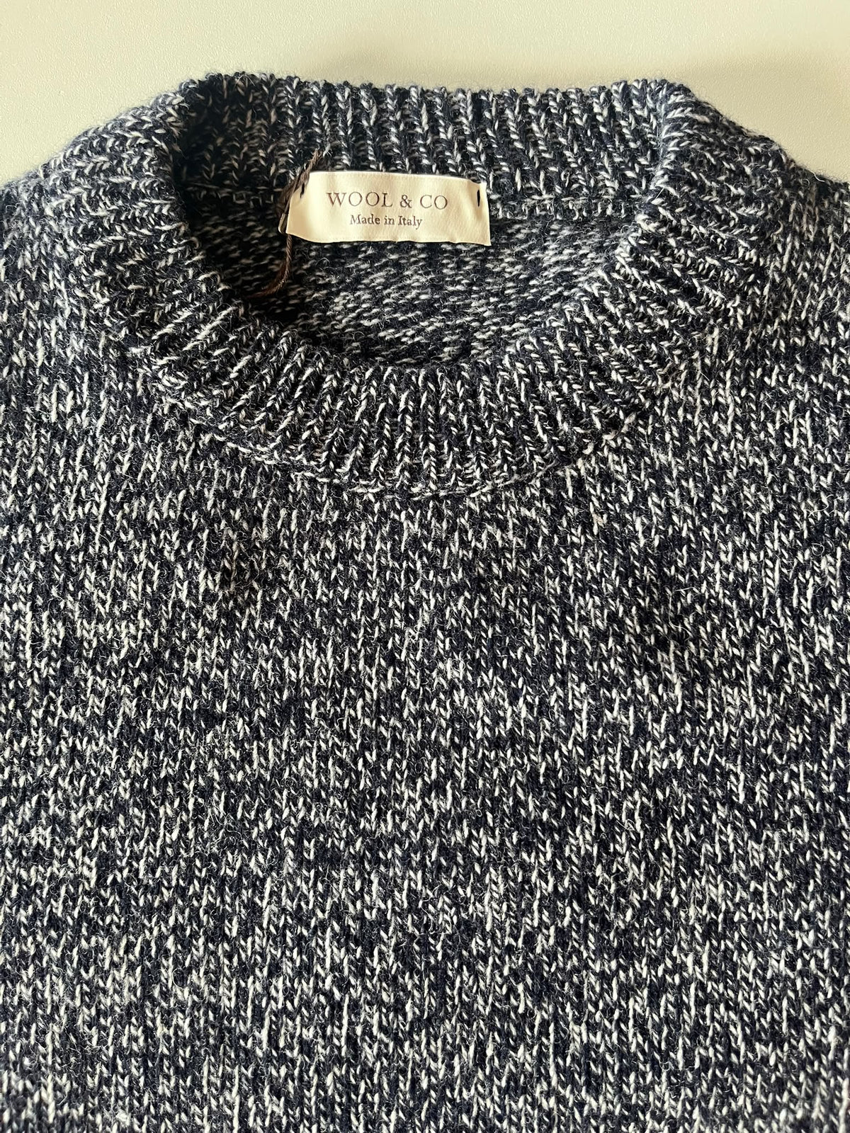 Wool & Co Soft Wool Crew-Neck Sweater – Navy