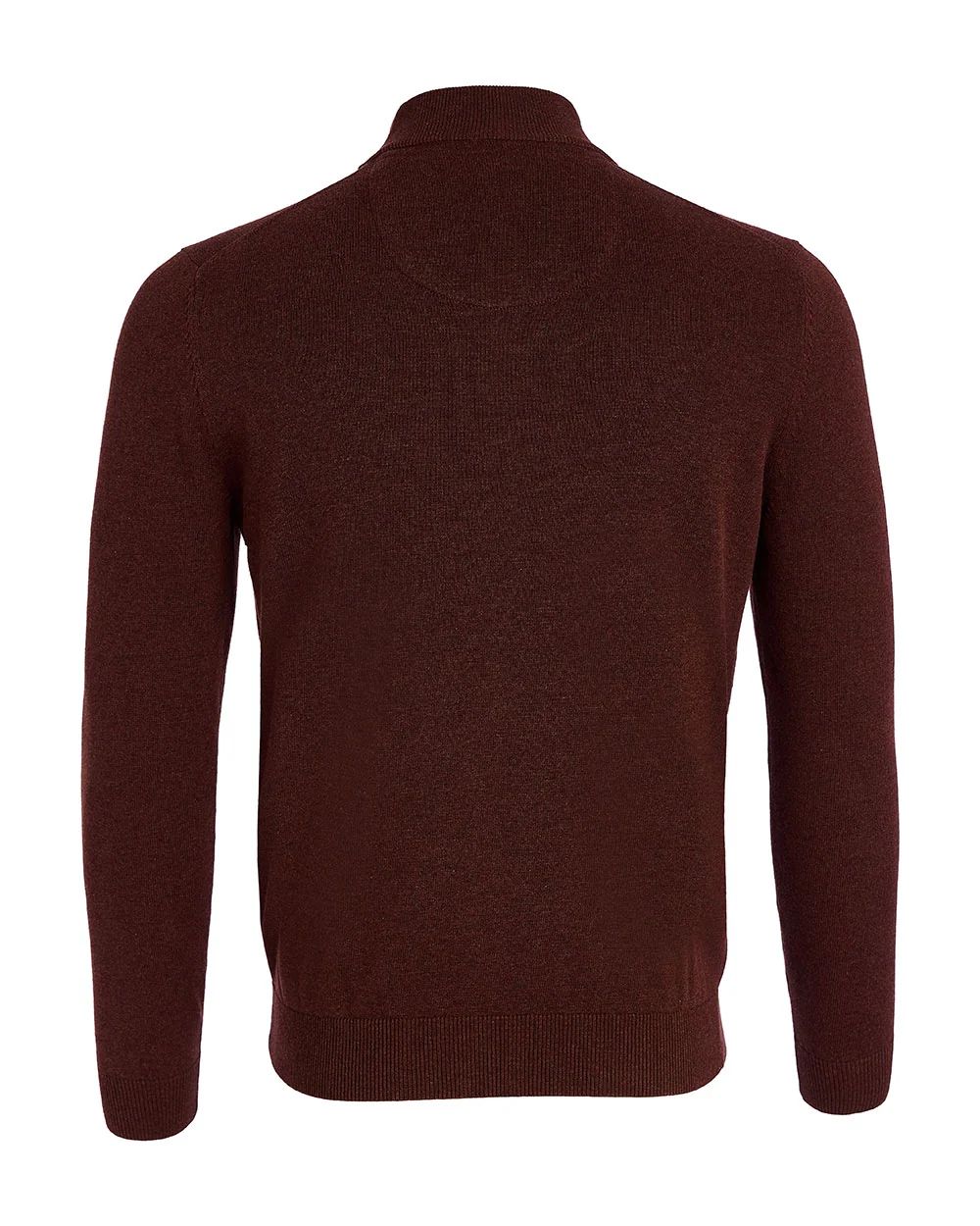 André Tory Half Zip Jumper – Brown