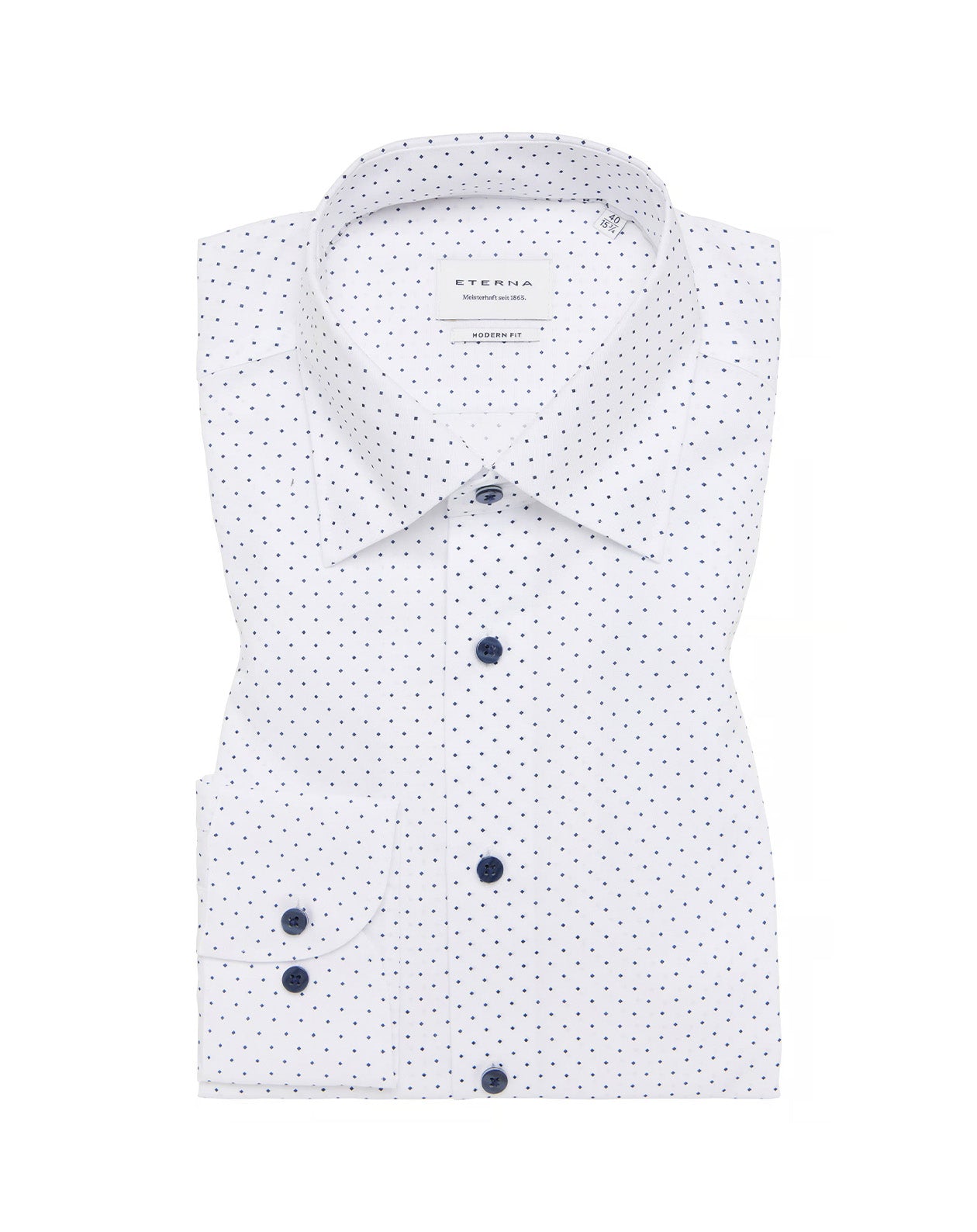 MODERN FIT Shirt in white printed