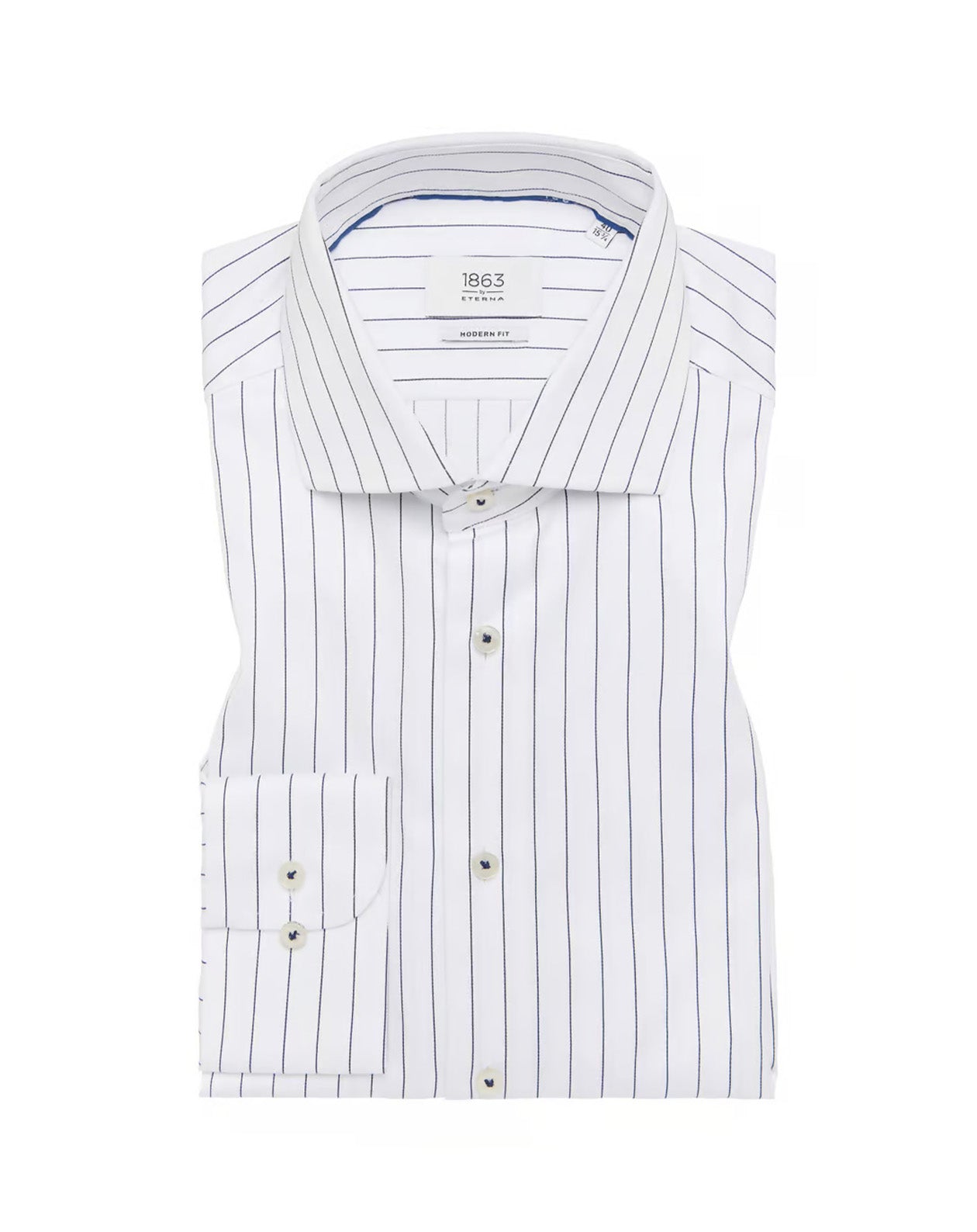 Eterna MODERN FIT Shirt in white striped