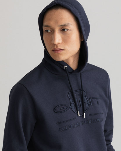 Gant Tonal Archive Shield Hoodie