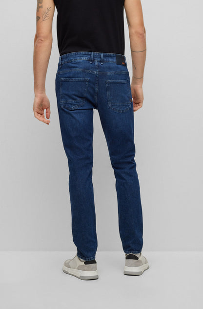 BOSS SLIM-FIT JEANS IN BLUE COMFORT-STRETCH DENIM