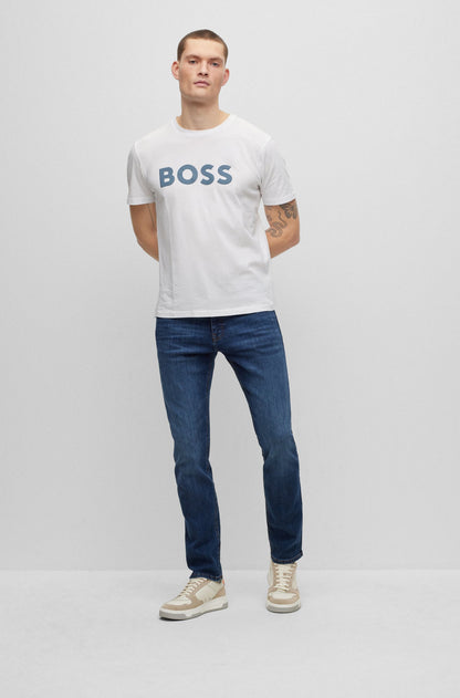 BOSS SLIM-FIT JEANS IN BLUE SUPER-STRETCH DENIM