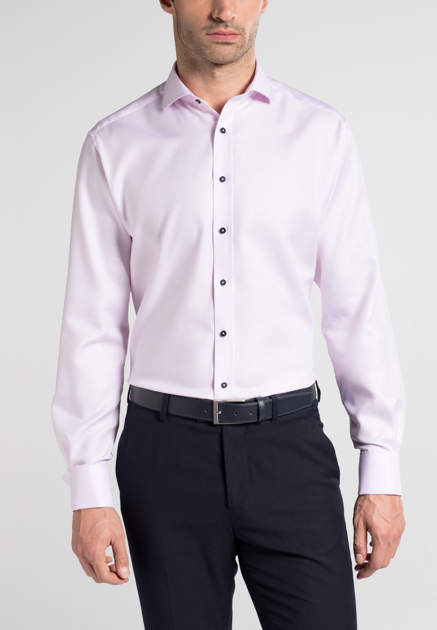 Eterna Long Sleeve Modern Fit Shirt - Pink