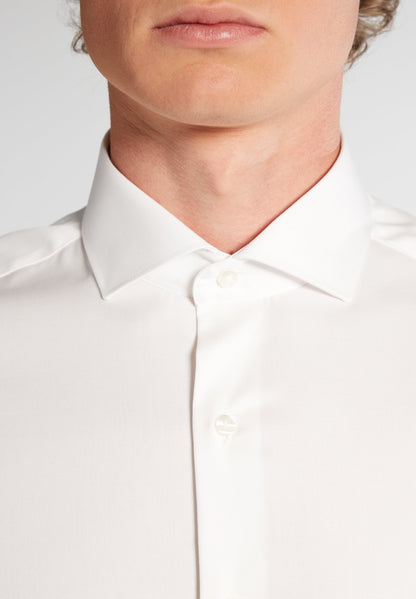 Eterna Long Sleeve Slim Fit Shirt - White
