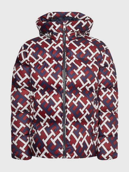TH MONOGRAM PADDED DOWN PUFFER JACKET