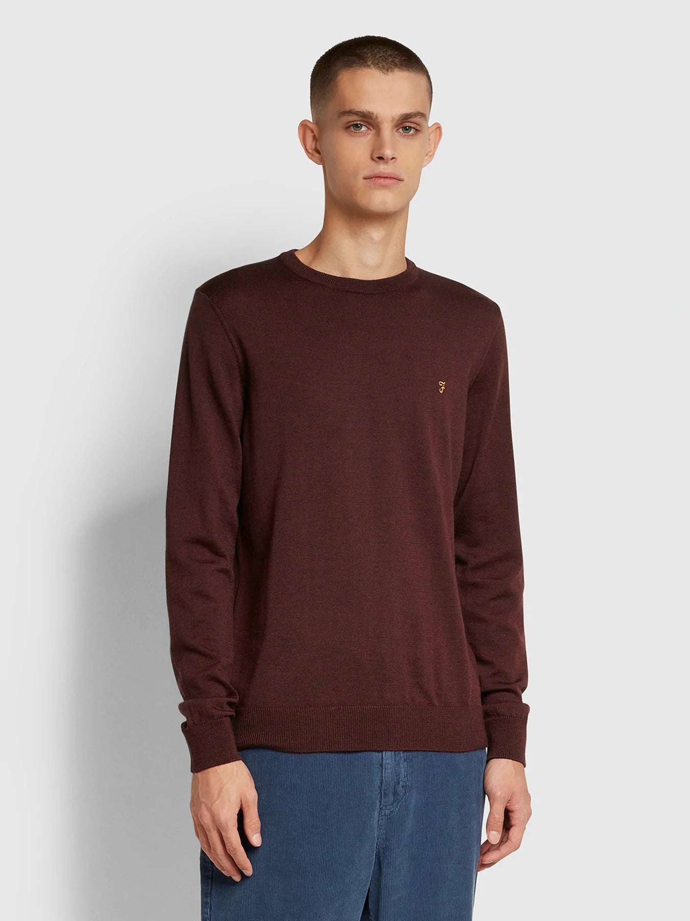 Mullen Slim Fit Crew Neck Jumper